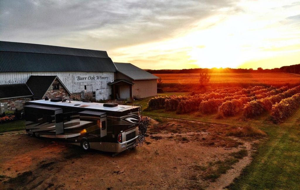 Beautiful Harvest Hosts locations such as this one require dry camping!