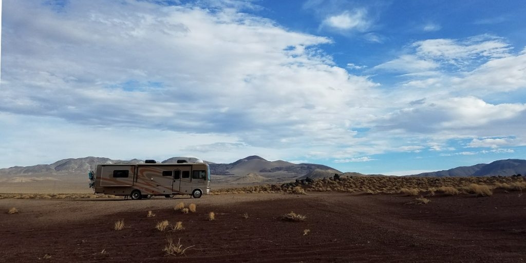 Fossil Fall of California's Highway 395 are the perfect place for free RV camping.