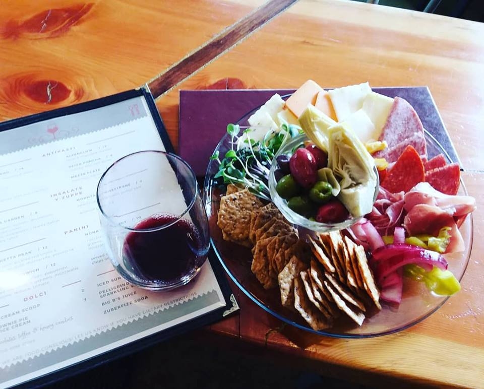 They serve charcuterie and small plates, along with wine, beer, and cocktails.