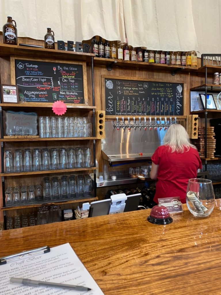 The winery and brewery features fantastic wines and brews.