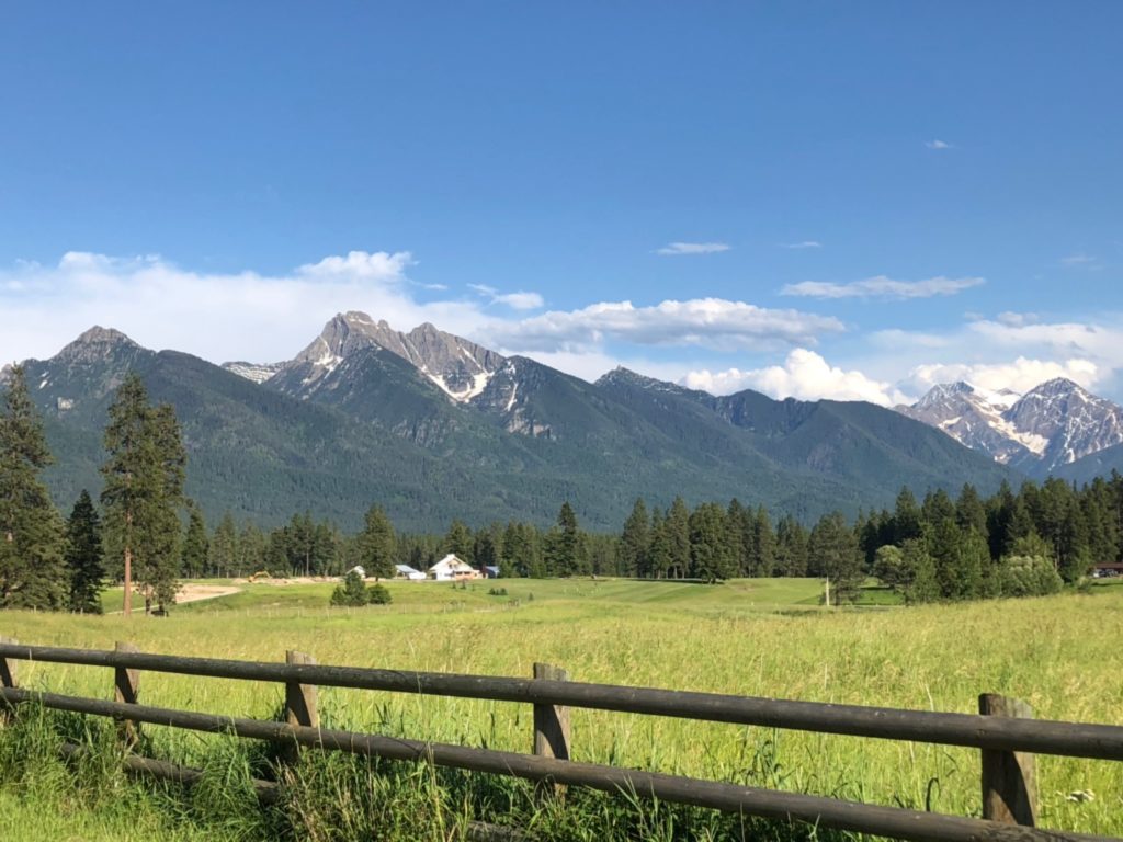 The beautiful Mission Mountains make for excellent views at Silver Knot.