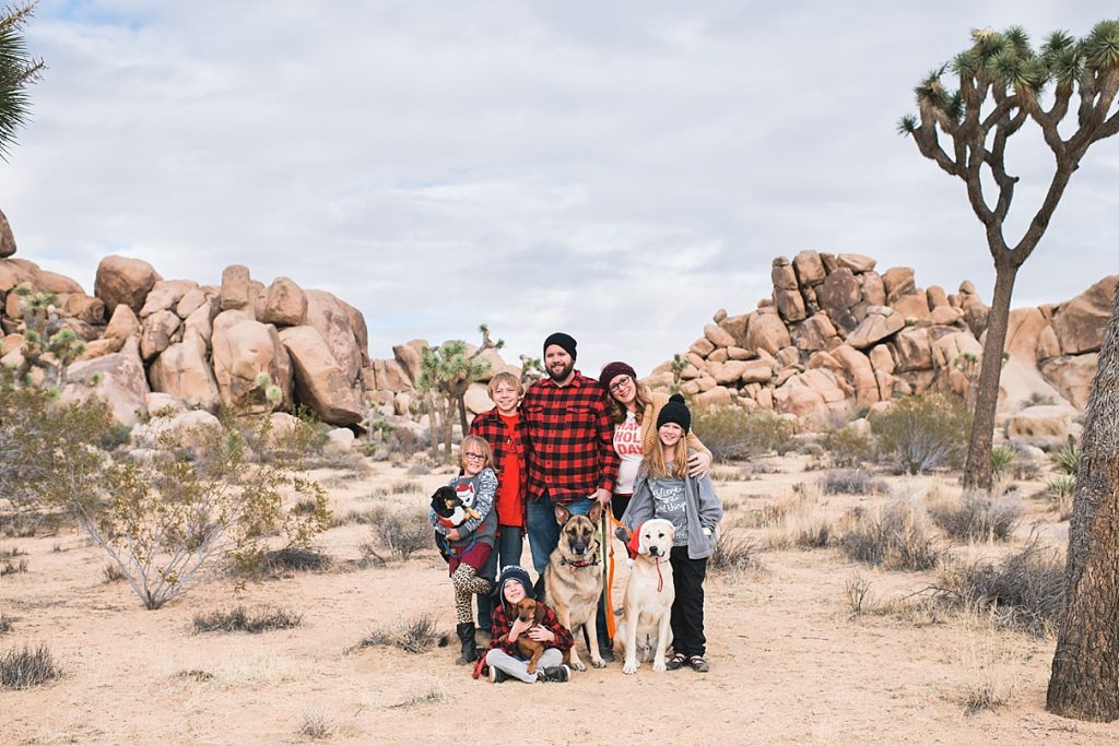 If you're up for it, take some Christmas family photos in the desert to commemorate the day.