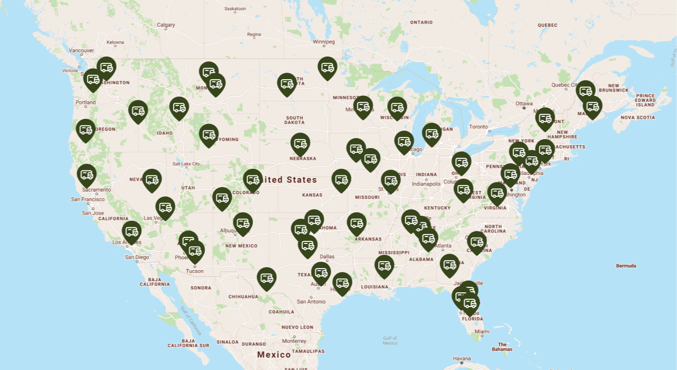 Map for Dealership Partners