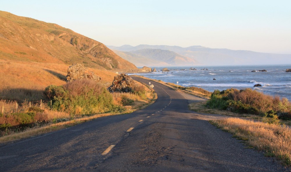 beach view on the scenic drive