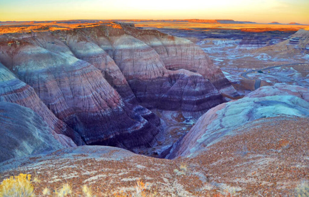 The rippling geology of petrified national forest