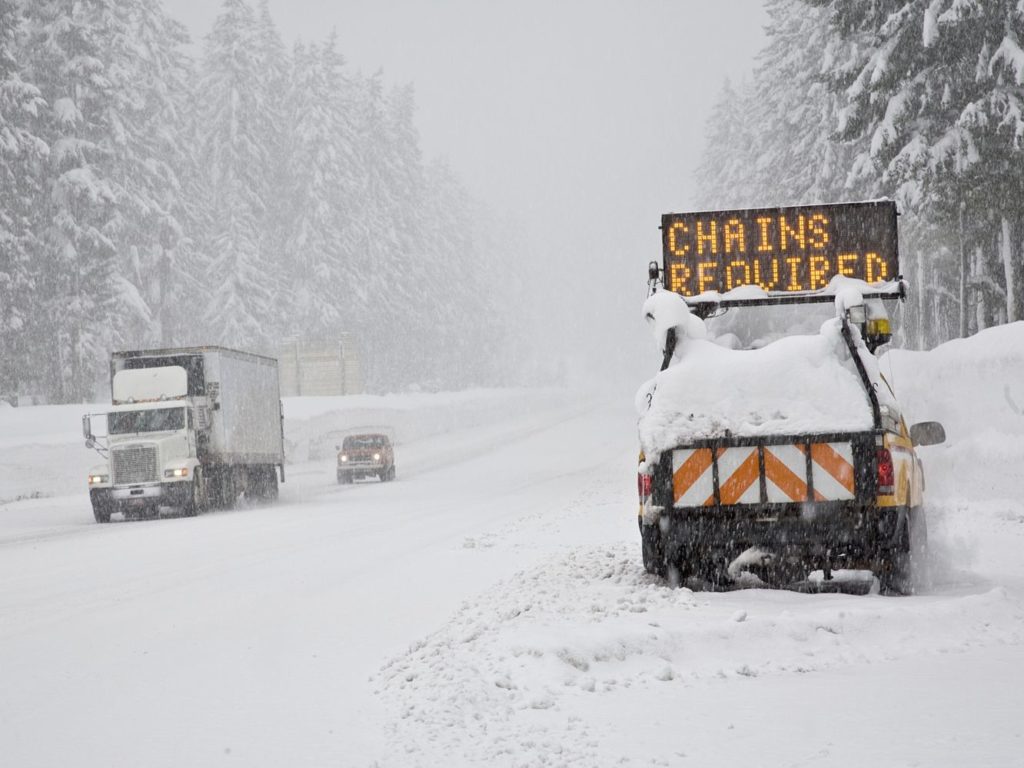 Chains may be required in some places, so it's important to keep them on hand.
