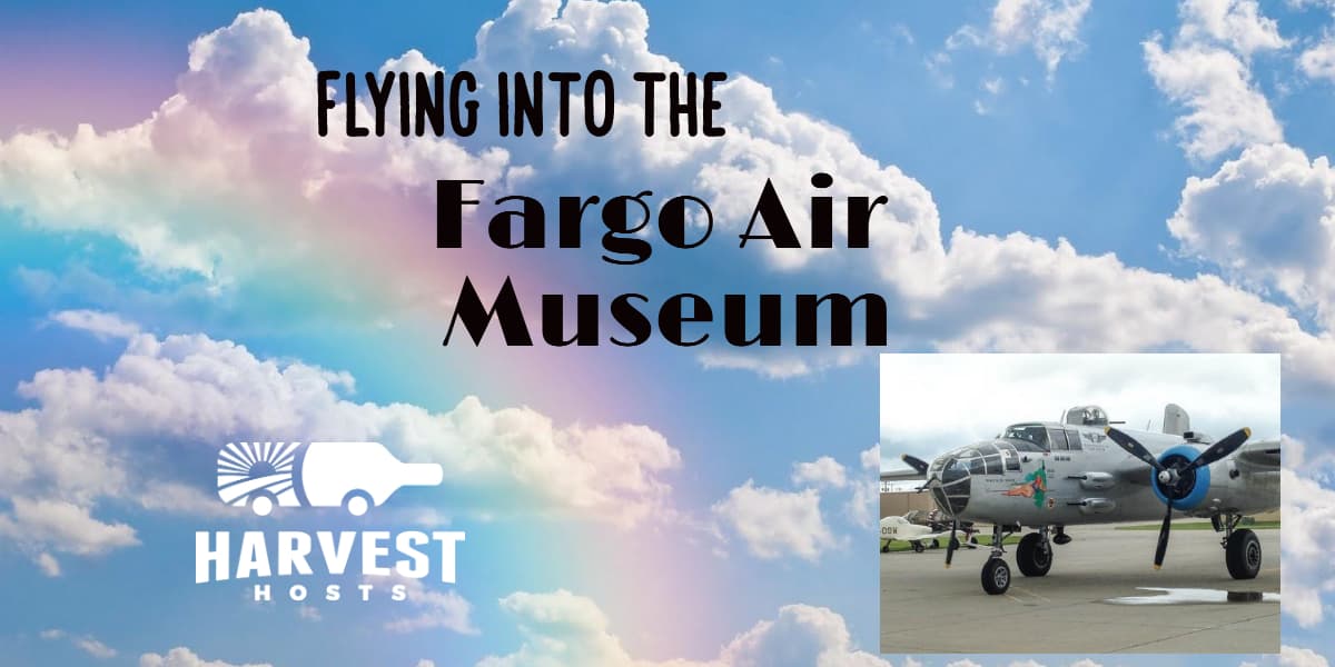 Flying into the Fargo Air Museum