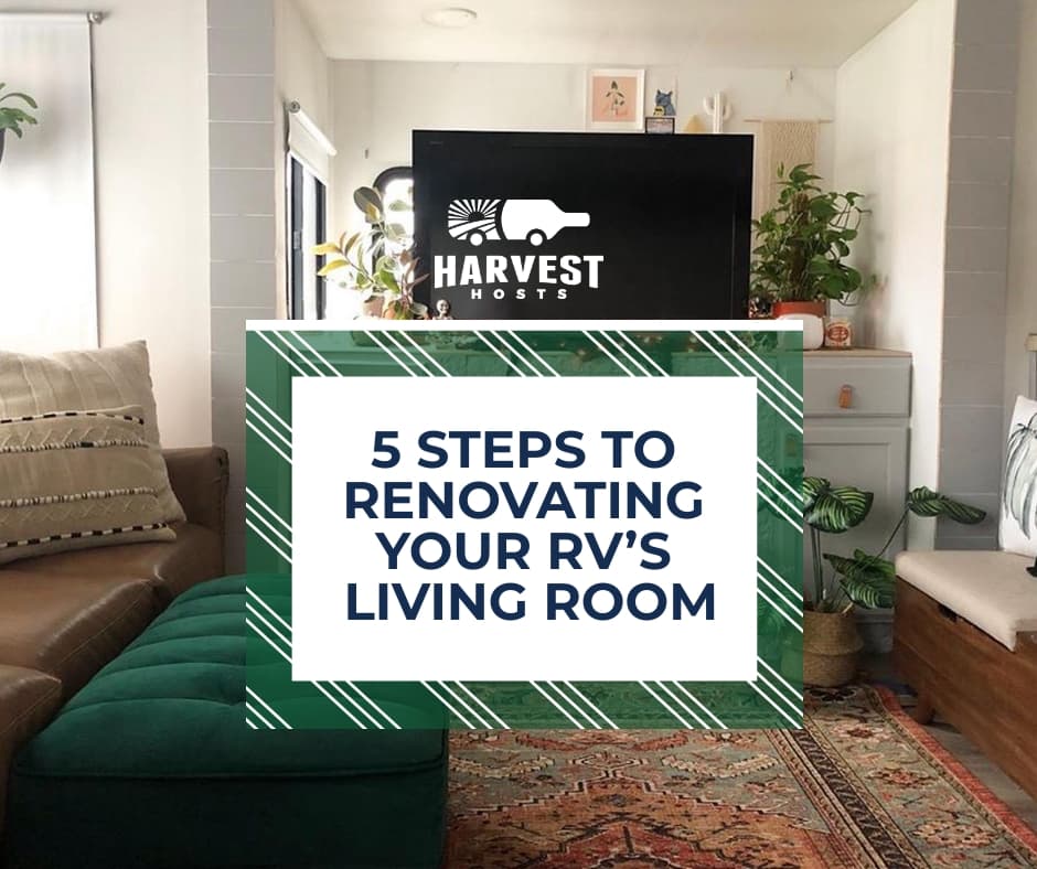 5 Steps to Renovating your RV's Living Room