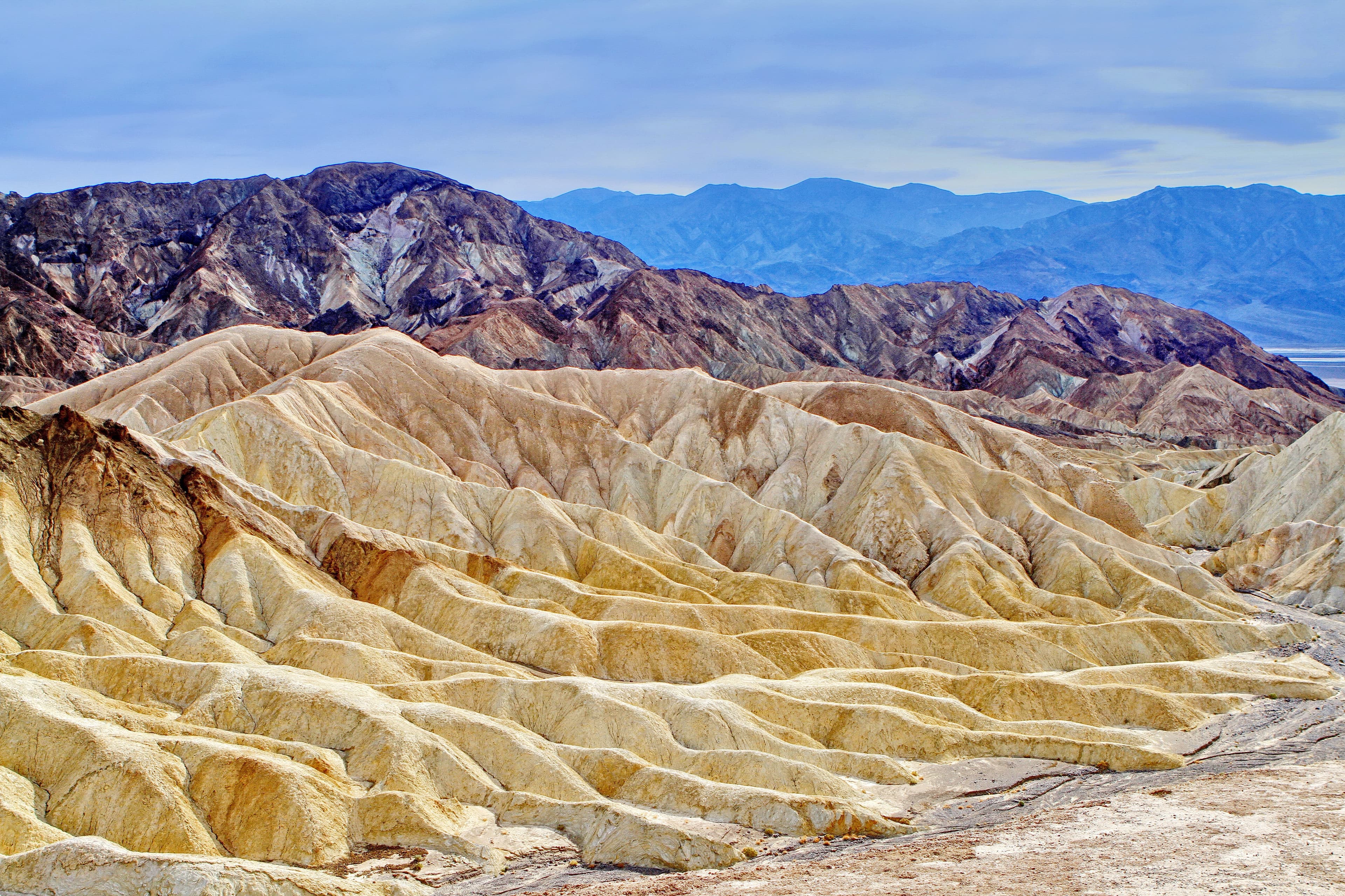 Scenic view of Death Valley landscape