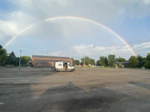 Peaceful Church Parking Retreat