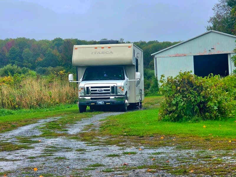 Winery stay at Hillside Vineyard RV Retreat