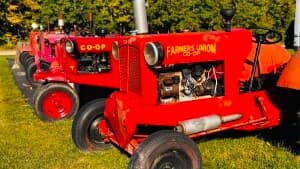 Rustic U-Pick Berry Farm & Tractor Exhibit